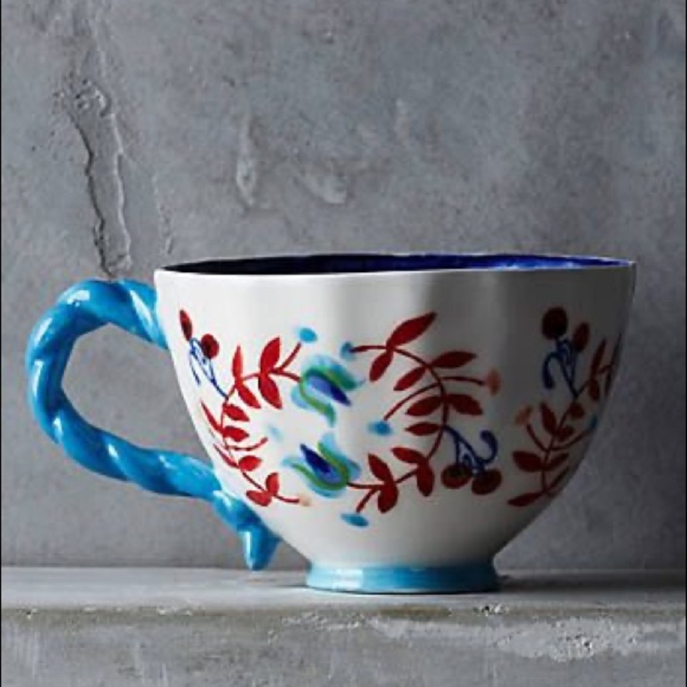 Anthropologie BRAND NEW, Perceforest Mug set of 4